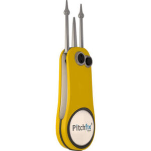 Pitchfix Foldable Divot Repair Tool with One Removable Ball Marker, Integrated Pencil Sharpener High-Quality Material – Best Choice by Professional Golfers, Golf Accessory Fusion 2.5